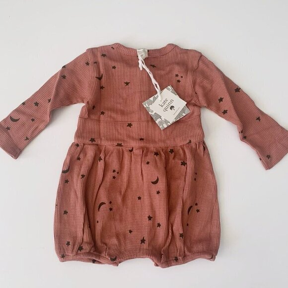 Kate Quinn Organics Baby Girl Long Sleeve Front Button Belted Bubble 12-18 month - Picture 4 of 5
